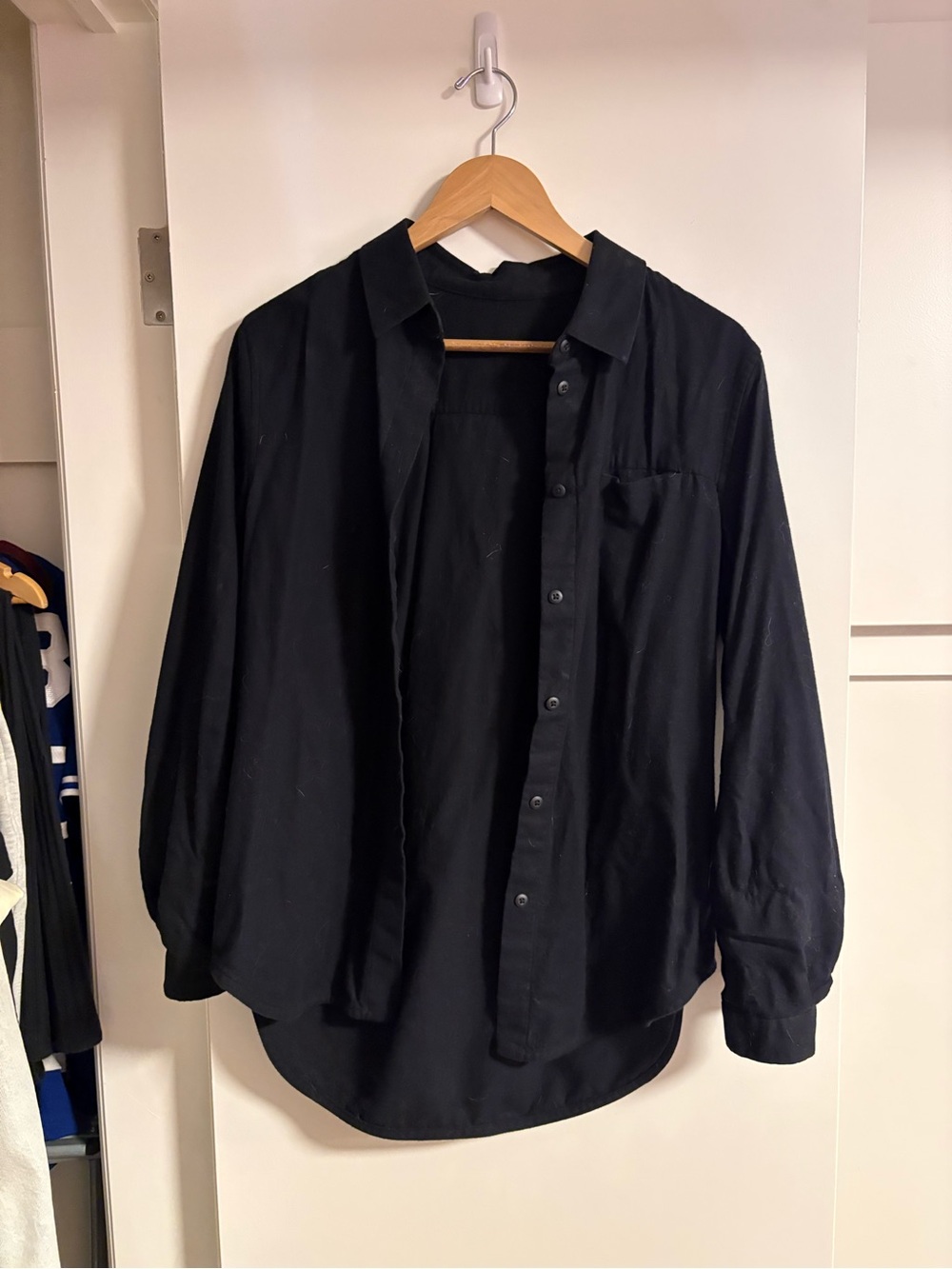 Lululemon Black Flannel Button-Up Shirt